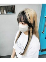 フロップニク(FLOPNIK) ミルクティーベージュ×黒髪インナー