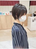 20代30代40代/大人前下がりひし形ショートヘア