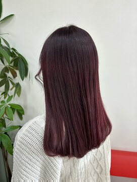 美容室サンク(CINQ) ピンクカラー