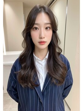 オズ 郡山桑野店(OZ) ベージュグレー黒髪レイヤーくびれヘア小顔10代20代30代40代