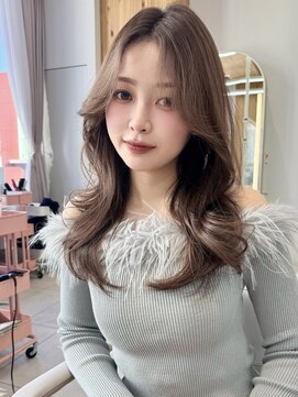 アフロートリノ(AFLOAT Leino) 2wayバング 韓国前髪 シースルー ミディアム くびれ レイヤー#