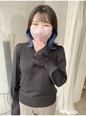 【ブルーインナー×ボブ】