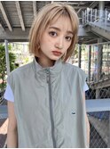 魅力倍増カール シアーカラー ショート 姫カット ダークアッシュ