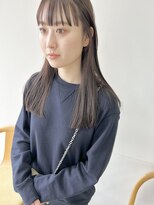 ヘアー アイス 御器所本店(HAIR ICI) 大人美人ショコラアッシュヘルシースタイル艶髪ストレート