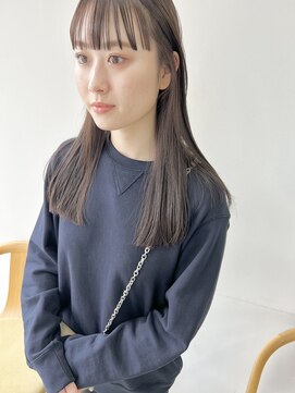 ヘアー アイス 御器所本店(HAIR ICI) 大人美人ショコラアッシュヘルシースタイル艶髪ストレート
