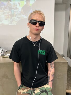 レコ 渋谷(LECO) メンズホワイトベージュショート