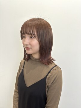 ゼンドットカラスマ(Zen.karasuma) ケアブリーチ×オレンジベージュ20代30代40代