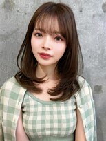 シーシンジュク 新宿南口(Sea shinjuku)&nbsp;韓国風前髪×レイヤーカット【新宿/前髪/レイヤーカット】