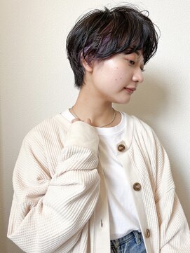ラミエ バイ メルト 吉祥寺(lamie by melt) "久保田"ニュアンスパーマまるみショート顔まわりカット