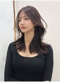髪質改善*秋色外ハネミディ*美髪【Zina梅田】