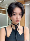 ★小顔ワンカールレイヤーカットデジタルパーマチェリーブラウン