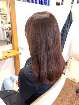 ヘアサロン リーフ(Hair Salon Leaf) ブリーチなしオレンジカラー