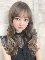 リルミー(Lilme)&nbsp;流れる前髪×オリーブベージュ【可愛いヘア専門店Lilme】