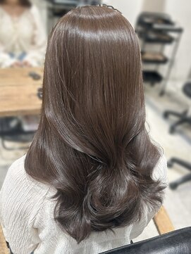 エヌアイ オモテサンドウ(ni omotesando) ☆ラベンダーベージュカラー くびれヘア 透明感カラー☆