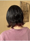 デザインカラー♪外ハネレイヤーボブ