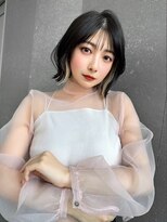 ロンド ジュルード 名古屋(Lond jeloud)&nbsp;ショート ボブ インナーカラー 韓国風5606