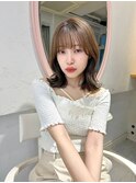 鎖骨ボブスタイル