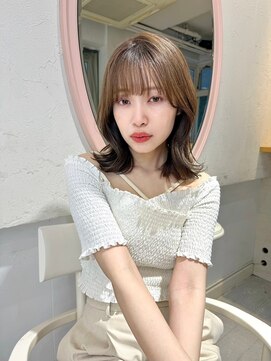 ミリ 奈良店(mm) 鎖骨ボブスタイル