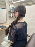 サイド編みおろし