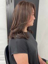 ネイロ バイ ジルブラン 葛西(NeiRo by JIL BLAN) レイヤーカット白髪ぼかしハイライトダブルカラーインナーカラー