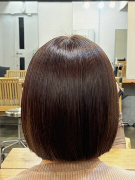 ファルベ(Farbe) :縮毛矯正/ストレート/くびれヘア/アプリコットオレンジ