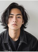 【上杉秀明】大人メンズミディアムレ イヤー