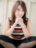 大波純一美容室パーティハン&nbsp;ヘーゼルブラウンツヤ髪レイヤースタイルa小山20代30代40代