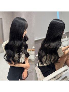 サロウィン 静岡 呉服町通り店(SALOWIN) 【セミロング→おへその長さ】韓国風黒髪ロング