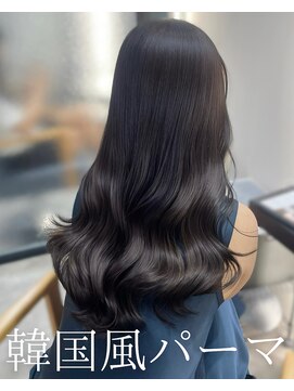 アミー 池袋(Ammy) コテ巻き風パーマ /韓国風パーマ/暗髪カラー/レイヤーカット