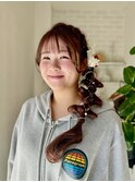 【ヘアアレンジ】編みおろし