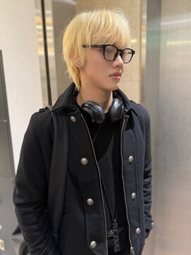 シピレアノバイブレス(shipi. le'ano by brace) ホワイトブロンド/メンズハイトーン/抜きっぱなし/メンズカット