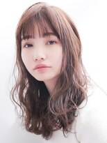 ウィズ 志津 ユーカリが丘店(wiz)&nbsp;くせ毛風パーマ/柔らかミディ/レイヤーカット/シアーブラウン