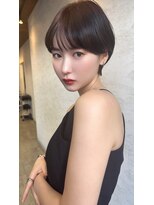 ダム(DaM) ナチュラルボブ前髪ありイメチェン20代30代40代ショートボブ