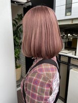 salon de MiLK 札幌大通店【サロン ド ミルク】 ケアブリーチで作る透明感ピンクベージュ