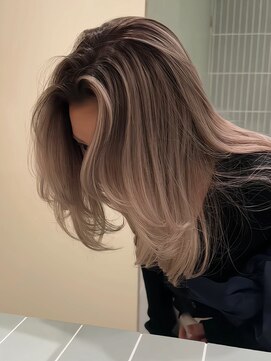 ハーパーズ 渋谷(harpers) フェイスフレーミングバレイヤージュミディアムレイヤーカット