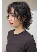 ラフパーマボブ