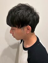 アンニュ(annuy)&nbsp;刈り上げ マッシュショートツーブロック 黒髪 ビジネスヘア
