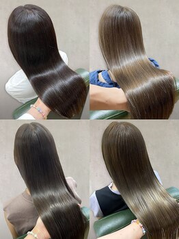 エスヘアー 名古屋 金山(es hair)の写真/クセや広がりにお悩みの方に◎やわらかな質感とまとまりが続く縮毛矯正が人気《縮毛矯正/髪質改善》