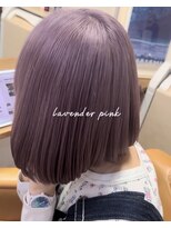 ボブ屋&nbsp;柔らかボブ×ラベンダーピンク