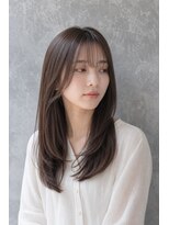 ビビ バイ マグ 岡谷店(bivi by Mag)&nbsp;顔まわりレイヤー韓国風ロング×透明感カラー
