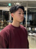 短髪ピンパーマ