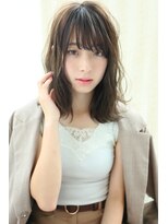 ネオリーブクレア 綱島店(Neolive Krea) ルーズ無造作ミディアム×斜めバング[Neolivekrea綱島店}