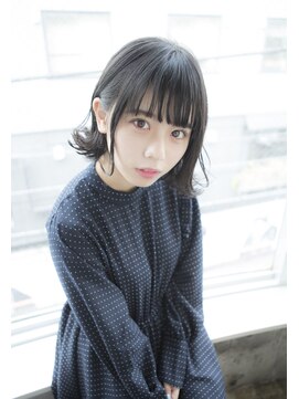 サロンドミルク 原宿(salon de MiLK) 【salon de MiLK 原宿】耳かけ外ハネツヤ感ニュアンスカール