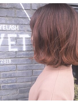 ヘアアイラッシュ リベット(hair eyelash RIVET) オーガニックグロスカラーナチュラルアプリコット