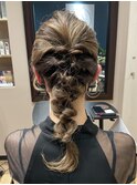 およばれあみおろしヘア