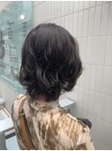 透明感グレージュ