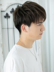 シースルーバンクが◎カッコかわいいマッシュヘアA草加