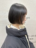 モリオ フロム ロンドン サッポロファクトリー店(morio FROM LONDON)&nbsp;【morio札幌】札幌ボブ　大人かわいい黒髪丸みぱつっとボブ