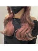 ピンクインナーカラー