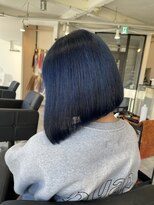 ラフ 難波店(LAFF) #黒髪#ボブルフ#ネビージュ#小顔#ワンレン